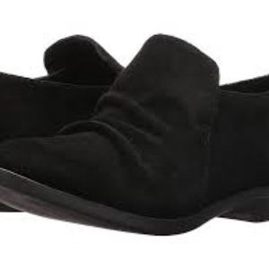 Eileen Fisher black suede Ale loafers size 7